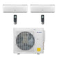 Gree 30k BTU 2-Zone Heat Pump Condenser with 9k+18k Air Handler