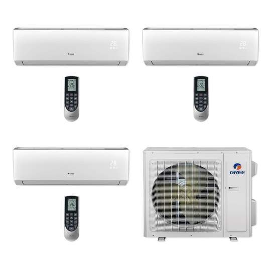 Gree 30k BTU 3-Zone Heat Pump Condenser with 9k+12k+12k Air Handler