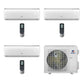 Gree 24k BTU 3-Zone Heat Pump Condenser with 9k+9k+12k Air Handler