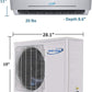 Aircon Blue Series 9k BTU Ductless Mini Split Air Conditioner and Heat Pump