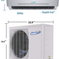 Aircon Blue Series 18k BTU Ductless Mini Split Air Conditioner and Heat Pump