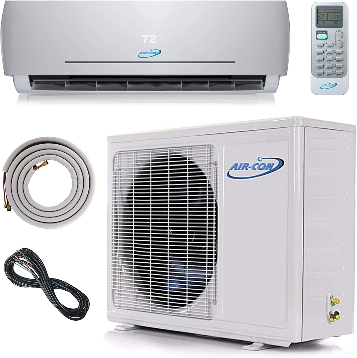 Aircon Blue Series 12k BTU Ductless Mini Split Air Conditioner and Heat Pump